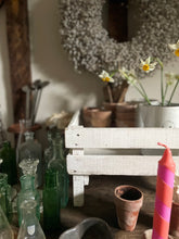 Load image into Gallery viewer, Pink & orange helter skelter candle trio