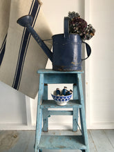 Load image into Gallery viewer, Rustic blue stripe grainsack