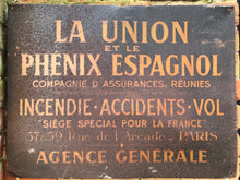 Load image into Gallery viewer, Vintage French sign