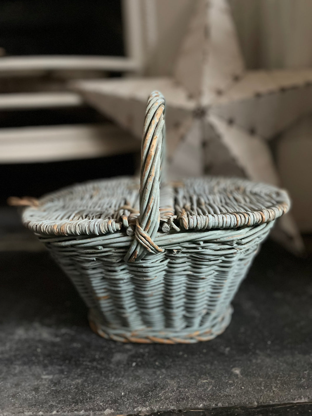 Pretty French sewing basket