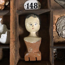 Load image into Gallery viewer, Antique Grodnertal wooden peg doll
