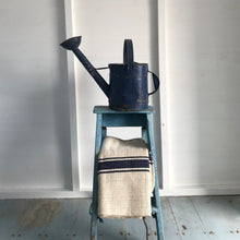 Load image into Gallery viewer, Rustic blue stripe grainsack
